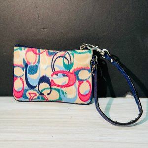 COACH Multicolor  Zip Top Small 49494 IKAT Signature C Nylon